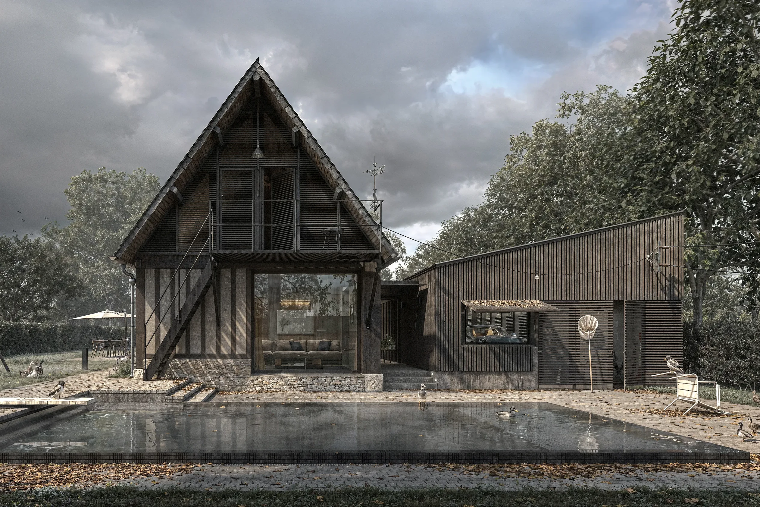 antonin ziegler architecte | projet | la longère